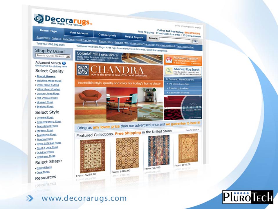Website Design: www.decorarugs.com
