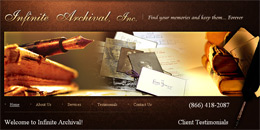 Website Design: www.infinitearchival.com
