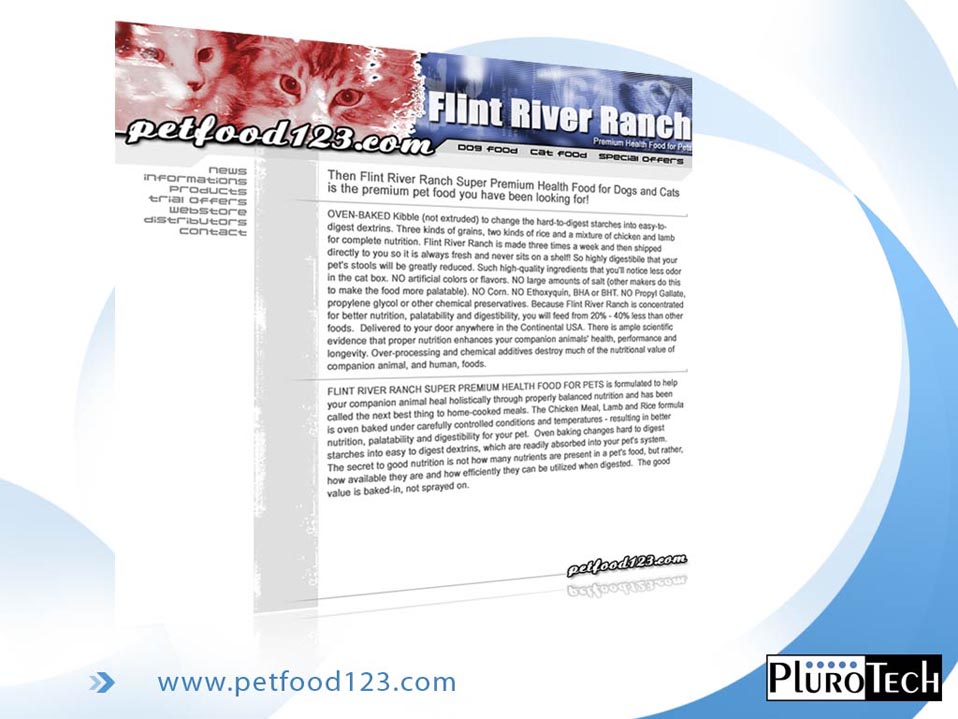 Website Design: www.petfood123.com