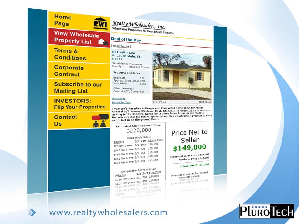 Website Design: www.realtywholesalers.com