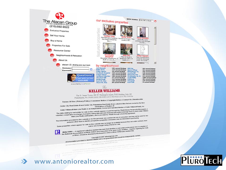 Website Design: www.antoniorealtor.com