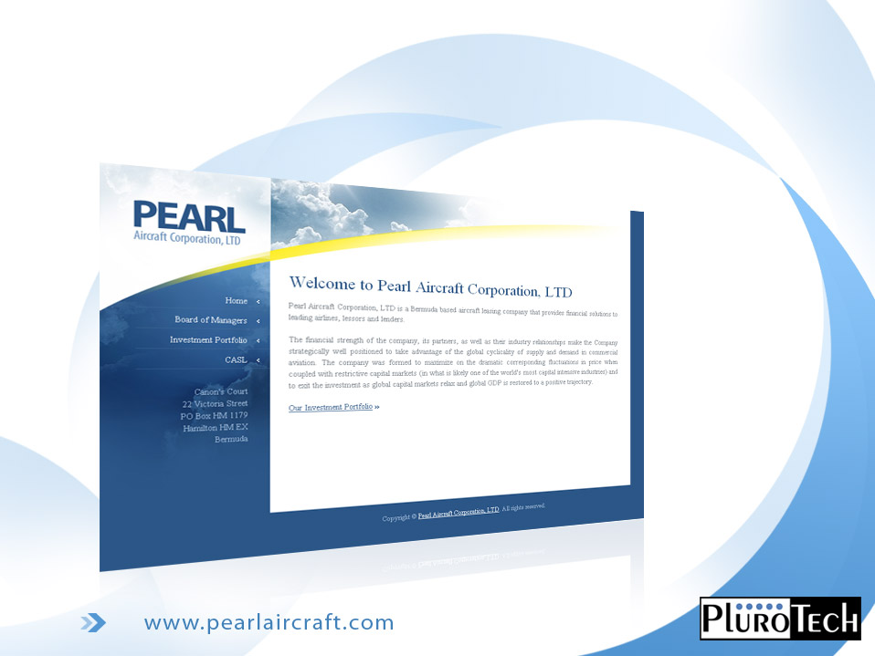 Website Design: www.pearlaircraft.com