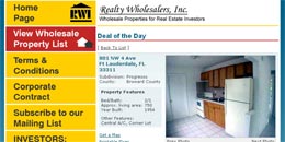 Website Design: www.realtywholesalers.com